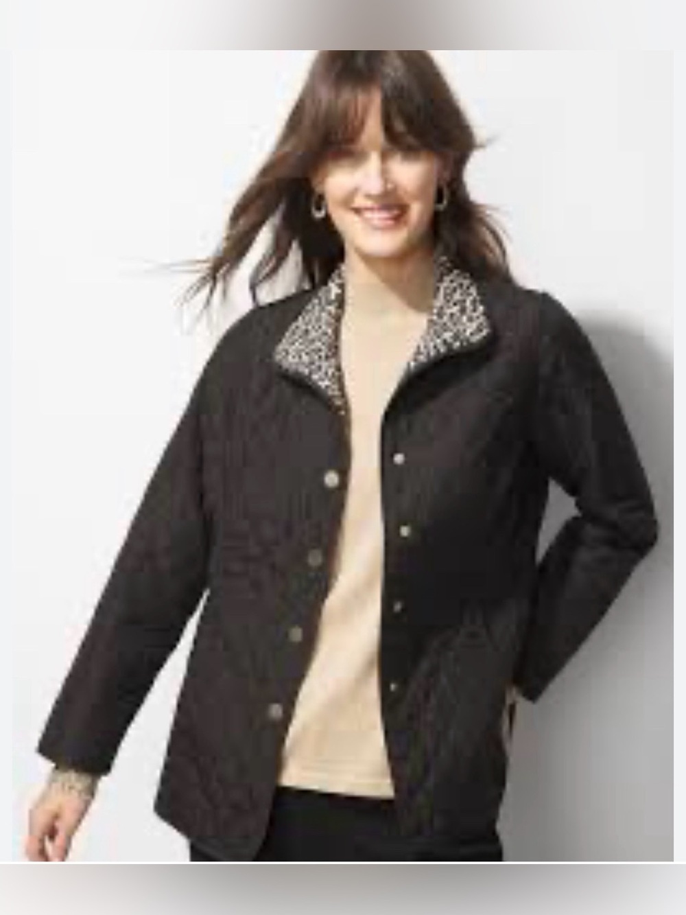 Chico's reversible quilt jacket size 4